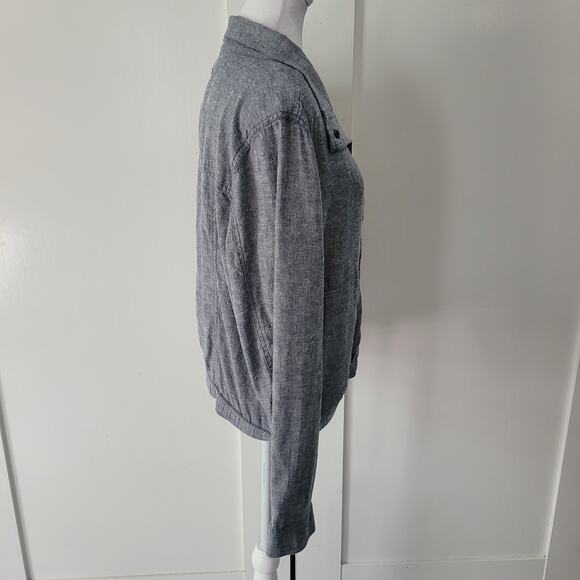 Prana Size L Snider Jacket Gray Lightweight Outdoor Hiking Casual Travel - Picture 2 of 8